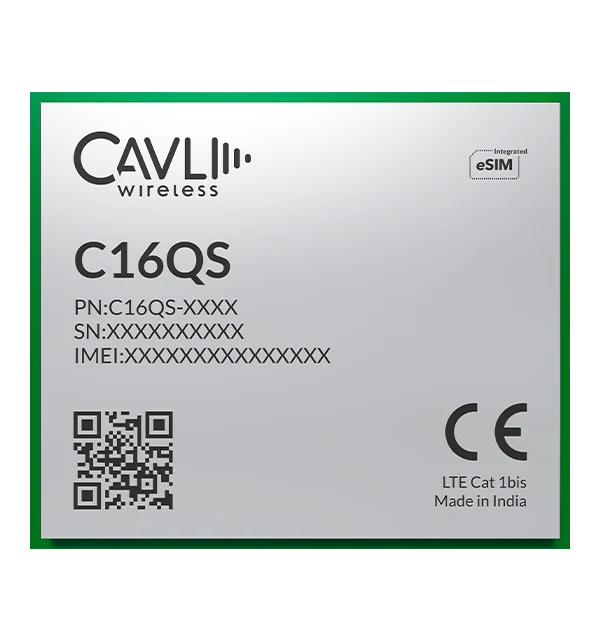 C16QS LTE Cat 1bis Smart Cellular Module with integrated eSIM and GNSS